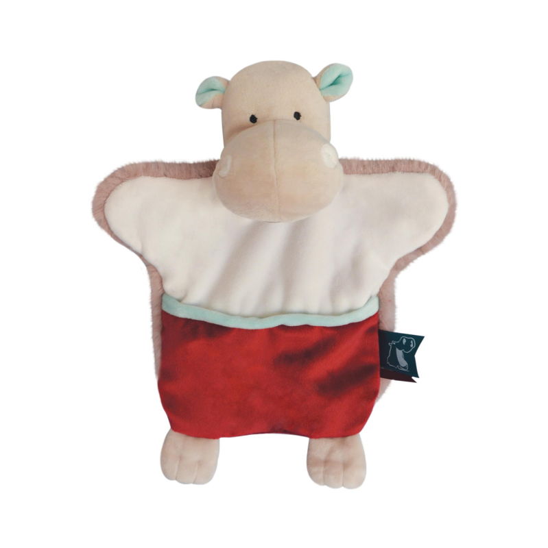  - marionnette douceur dautomne - hippopotame 25 cm 
